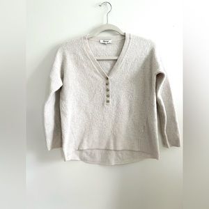 Madewell Waffle Knit Henley Sweater